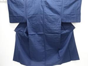 アンティーク　手織り紬単衣男物着物